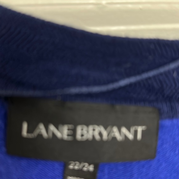 Lane Bryant Multistripe VNeck Sweater Gorgeous Soft Material Plus 22/24 - Picture 5 of 6